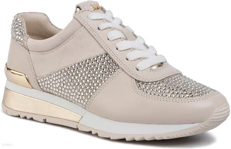 michael kors baskets allie wrap trainer gris|Allie Leather and Glitter Chain.